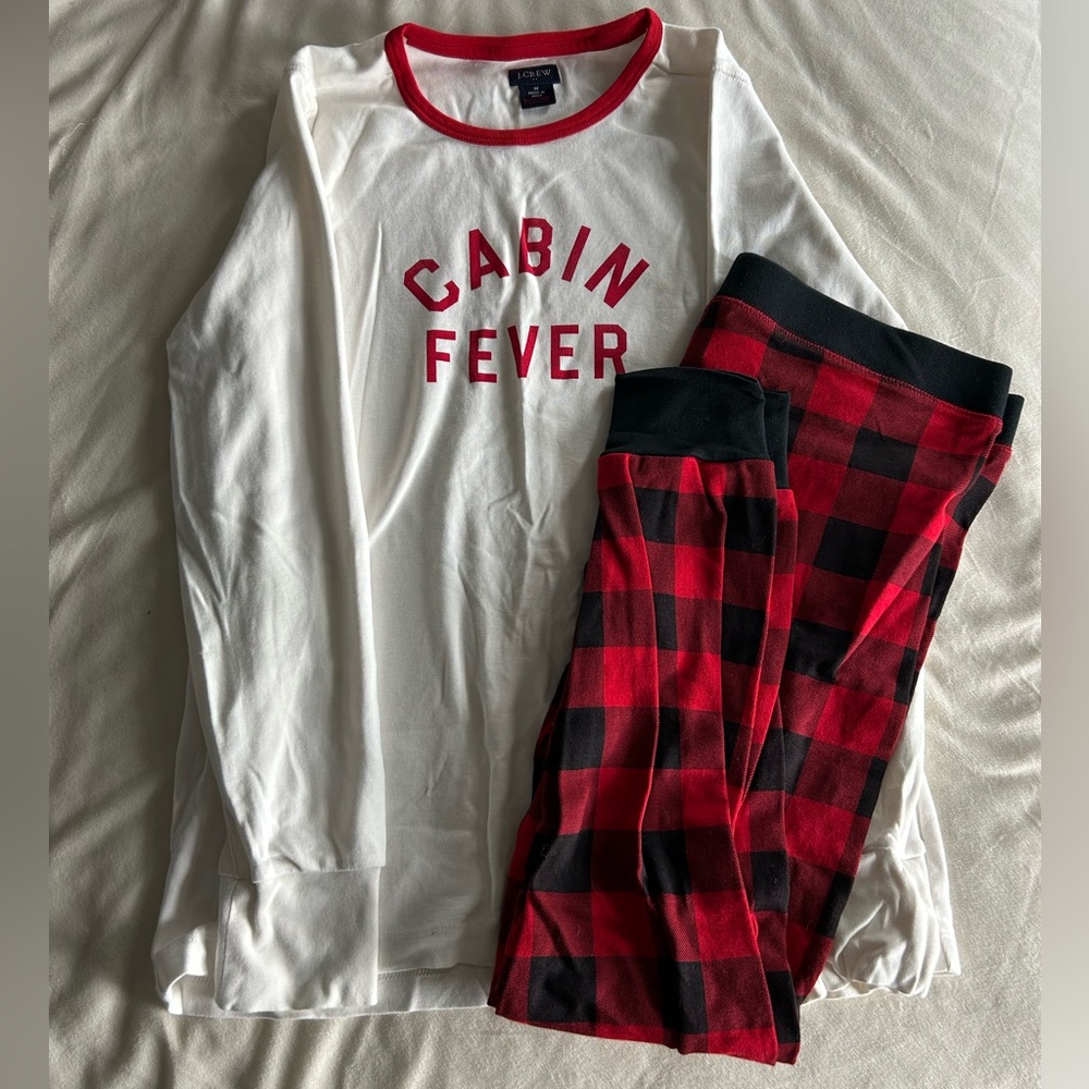 Like J. Crew women’s pajama set with buffalo check: Cabin Fever